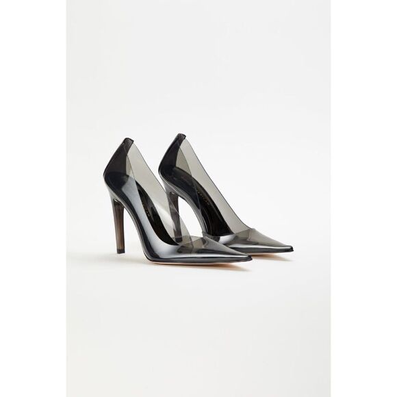 Good American Cinder-F*cking Rella Pump In Light Smoke001 Women's Size 8 - Picture 1 of 8